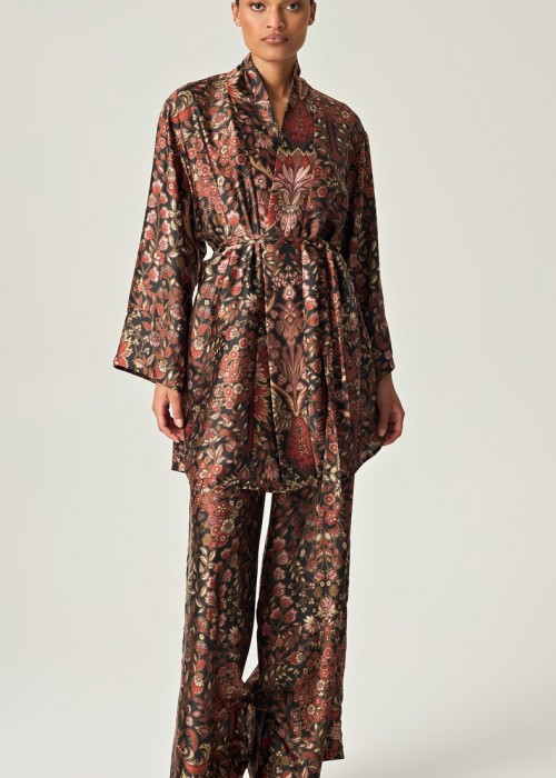 Eveleya Autumn Tapestry Satin Set